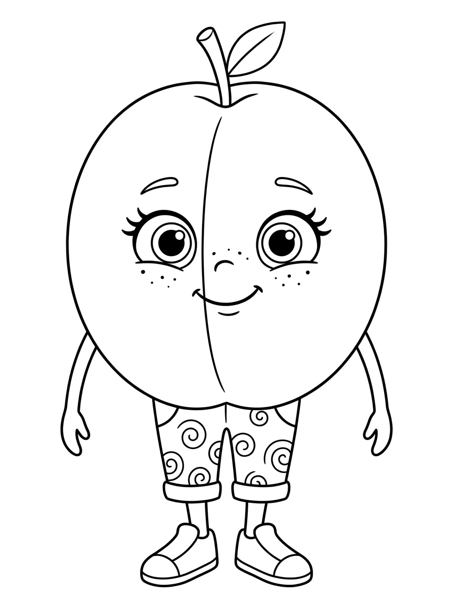 Ausmalbild Polly Pflaume